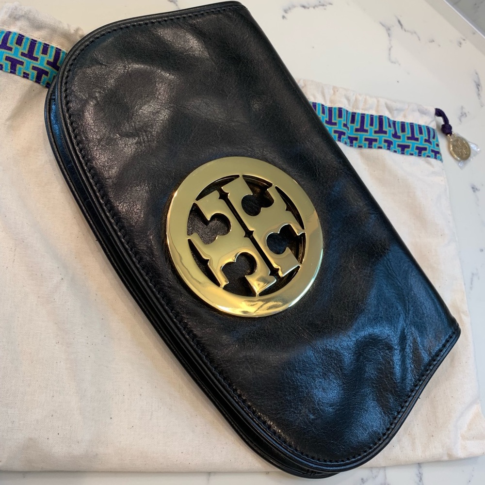 Tory Burch leather clutch/crossbody